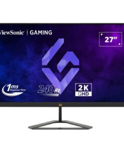 ViewSonic 27' 2K 240hz 1ms Lightning Fas, IPS, Dual Speakers, SuperClear IPS. 2x HDMI 2.0, 1x DP 1.4. VESA 100x 100t, Tilt Gaming Monitor,3YARW