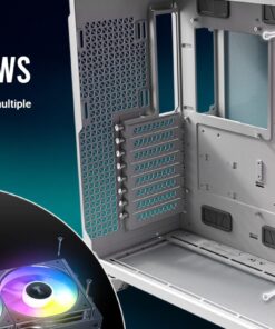 Antec Connect C120R Reverse White ARGB 3PK Performance 120mm PWM Fan  4-pin PWM   LED  3-pin Vibration Absorbing and Anti-Noise Pads case fan