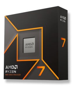 AMD Ryzen 7 9700X 8Cores /16Threads, 65w, Max Boost Clock 5.5 GHz, PCIE 5.0, 32MB Cache, Radeonâ„¢ Graphics, 2200 MHz Frequency