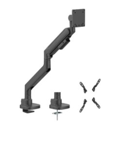 Brateck LDT87-C012-B Titan Heavy-Duty Gas Spring Monitor Arm Black,Fit Screen Size  24'-57' Up to 27 KG (LS)