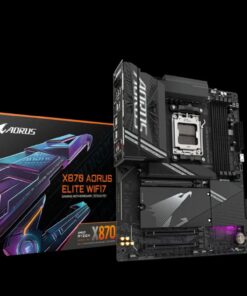 Gigabyte X870 AORUS ELITE WIFI7 AMD AM5 ATX Motherboard 4x DDR5~256GB,3x PCIe x16, 4x M.2, 4x SATA 6, 4x USB 3.2, 4x USB2.0, 2x USB-C,