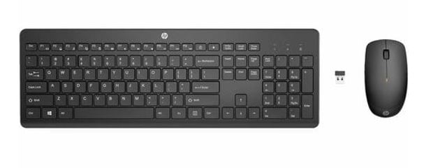 HP 235 USB Wireless Keyboard and Mouse Combo Reduced-sized and Low-Profile Quiet Keys Easy Cleaning Plug and Play for Notebook Desktop PC MAC ~1Y4D0AA
