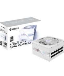 Gigabyte GP-AE850PM PG5 ICE 850W PSU Power Supply, ATX 60-50 Hz 850W 120mm Fan 80 PLUS Platinum >100,000 hours