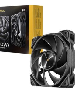 Antec Nova Black 120 PWM 3-Phase Speed Controller. Low Power, High Heat Dissipation, Low Noise Ultimate Fan - 1x Fan with controller