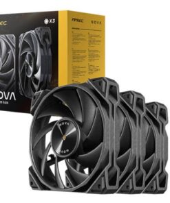Antec Nova 120 PWM 3-Phase Speed Controller. Low Power, High Heat Dissipation, Low Noise Ultimate Fan - 3 Packs with controller