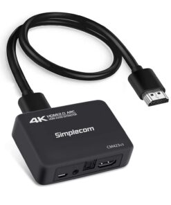 Simplecom CM423v3 HDMI 2.0 Audio Extractor Optical SPDIF + 3.5mm Stereo with ARC 4K@60Hz