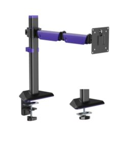 Brateck LDT89-C012 Amethyst Articulating Gaming Monitor Arm Matte Black, Fit Screen Size  17'-40' Up to 12 KG, VESA 75x75,100x100 (LS)