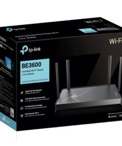 TP-Link Archer BE3600 BE3600 Dual-Band Wi-Fi 7 Router (WIFI7) 1148 Mbps at 2.4 GHz + 4804 Mbps at 5 GHz, 8Ã— Antennas, 2.0 GHz Quad- Core CPU, 1*2.5Gbp