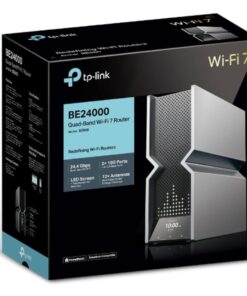 TP-Link Archer BE900 BE24000 Quad-Band Wi-Fi 7 Router (WIFI7) 1376 Mbps at 2.4 GHz + 5760 Mbps at 5 GHz_1+ 5760 Mbps at 5 GHz_2 + 11520 Mbps at 6 GHz