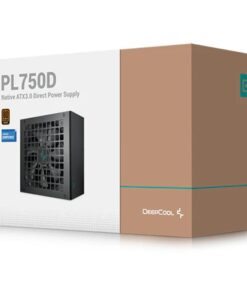 DeepCool PL750D 750W 80+ Bronze Certified Non-Modular ATX Power Supply(Direct Cable), 120mm Fan, DC to DC, ATX3.1, 100,000 MTBF, 85% Efficiency