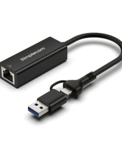 Simplecom NU315C SuperSpeed USB-C and USB-A to Gigabit Ethernet Adapter