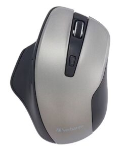 Verbatim Silent Ergonomic Wireless LED Mouse Graphite