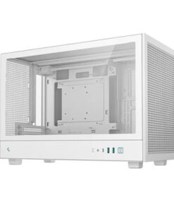 DeepCool CH260 WH M-ATX Case, Extremely Portable Sizeï¼ŒAbundant Airflow Ventilationï¼ŒMesh and Glass panelsï¼ŒUp to 360mm Liquid Cooling