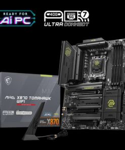 MSI MAG X870 TOMAHAWK WIFI, AMD AM5 ATX Motherboard 4x DDR5~256GB, 3x PCIe x16, 4x M.2, 5x USB 3.2, 4x USB2.0, 3x USB-C