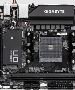 Gigabyte A520I AC AMD A520 Mini-ITX Ultra Durable Motherboard with Direct 6 Phases Digital VRM, Onboard Intel 802.11ac WIFI, PCIe 3.0 x4 M.2