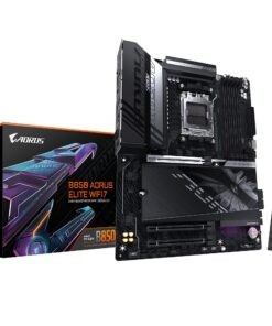 Gigabyte B850 A ELITE WF7 1.0, AMD AM5, 4 x DDR5 up to 256 GB, 1 x HDMI. 3x PCI Express x16, 3 x M.2, 4 x SATA, 9x USB 3.2