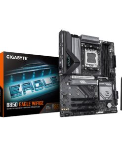 Gigabyte B850 EAGLE WIFI6E 1.0, AMD AM5, 4 x DDR5 up to 256 GB, 1 x HDMI, 4 x PCI Express x16, 3 x M.2, 4 x SATA, 6 x USB 3.2
