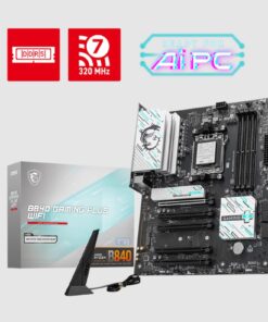 MSI B840 GAMING PLUS WIFI, AM5, 4x DDR5 256GB, 1x HDMI, 4x PCI-E x16 slot, 3x M.2, Wi-Fi 7