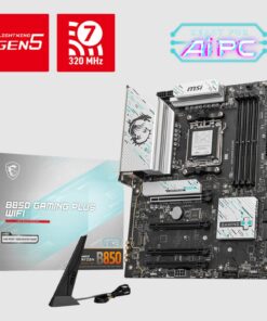 MSI B850 GAMING PLUS WIFI, AM5, B850, DDR5 8200+OC, PCIe 5.0, M.2 Gen5 /Gen4, WiFi 7, 5Gb LAN, USB 10G /5G, SATA, 7.1 Audio, 2yr wty