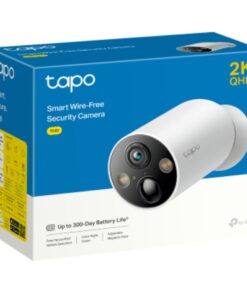 TP-Link TC85 V1.2 Smart Wire-Free Security Camera, 2K QHD (2560x1440), 2.4GHz, Colour Night Vision, Sound and Light Alarm, Remote Control, 2-Way Audio