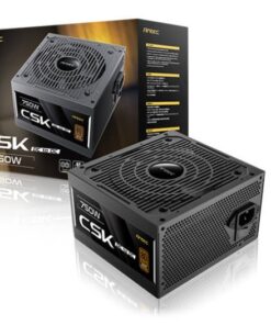 Antec CSK750DC 80+ Bronze, PCIE 5.1, Continuous Power, DC to DC, Flat Cables, 5Yrs Wty. CircuitShield Protections, Thermal,Reliable Value Power Supply