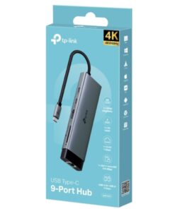 TP-Link UH9120C USB Type-C 9-Port Hub, 4K@60Hz HDMI, 1 Gbps ethernet, SD and microSD UHS-I, 100W Power Delivery, 1Ã— USB-C Data Ports, 3Ã— USB-A Data Port