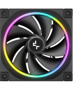 DeepCool FL12R 120mm Unique Addressable RGB High Performance Fans, Low Noise, 4-pin PWM, Fluid Dynamic Bearing