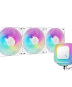 DeepCool LE360 WH V2 WhiteLiquid Cooler 360 mm 6th Gen Pump up to 3400 PWM, Hydro Bearing, IntelLGA1851 /1700 /1200 /1151 /1150 /1155, AMDAM5 /AM4