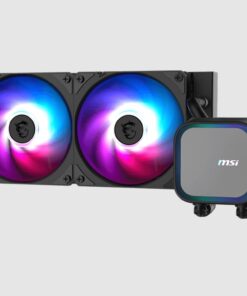 MSI MAG CORELIQUID A13 240 - BLACK, 2.4' IPS, USB 2.0 pin header, SATA, 2 fans, Two Ball Bearing, AM5  / AM4, 3 y warrenty