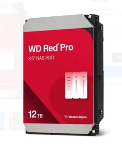Western Digital WD Red Pro 12TB 3.5' NAS HDD SATA3 7200RPM 256MB Cache 24x7 300TBW ~24-bays NASware 3.0 CMR Tech 5yrs wty (replacement of WD121KFBX)