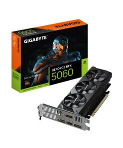 Gigabyte GeForce RTXâ„¢ 5060 OC Low Profile 8G, 2512 MHz, CUDA 3840, 28 Gbps, GDDR7, 128 bit, PCI-E 5.0, PSU 450W, DisplayPort 1.4a *1 HDMI 2.1b x1