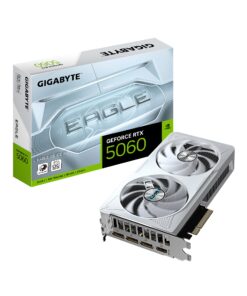 Gigabyte GeForce RTXâ„¢ 5060 EAGLE OC ICE 8G, 2550 MHz, CUDA 3840, 28 Gbps, GDDR7, 128 bit, PCI-E 5.0, PSU 450W, DisplayPort 2.1b *3 HDMI 2.1b x1