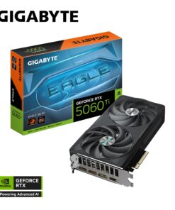Gigabyte GeForce RTXâ„¢ 5060 Ti EAGLE OC 8G, 2617 MHz, CUDA TBD, 28 Gbps, GDDR7, 128 bit, PCI-E 5.0, PSU 650W, DisplayPort 2.1b *3 HDMI 2.1b *1