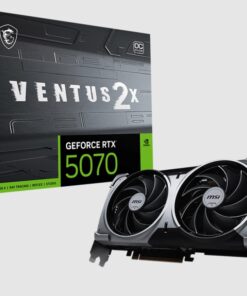 MSI nVidia GeForce RTXâ„¢ 5070 12G VENTUS 2X OC, PCI ExpressÂ® Gen 5, Boost  2542 MHz, CUDA 6144 Units, 12GB GDDR7, HDMIâ„¢ x 1