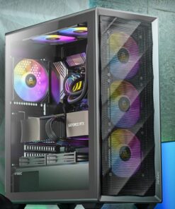 Antec AX85 ARGB ATX,mATX, 4x ARGB, 360mm Radiator Front, GPU 340mm. Mid-Tower Gaming Case