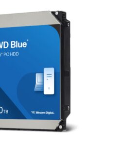 Western Digital WD Blue PC Desktop Hard Drive - 10TB, 3.5', SATA, up to 260MB /s, 7200 RPM, CMR, 512MB, 2Y Warranty