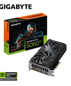 Gigabyte GeForce RTXâ„¢ 5060 Ti WINDFORCE OC 8G, 2587 MHz, CUDA 4608, 28 Gbps, GDDR7, 128 bit, PCI-E 5.0, PSU 650W, DisplayPort 2.1b *3 HDMI 2.1b *1