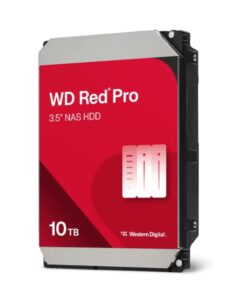 Western Digital WD Red Pro 10TB 3.5' NAS HDD SATA 7200RPM 512MB up to 267MB /s CMR 5yrs warranty