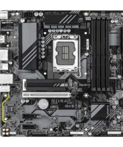 Gigabyte B760M DS3H WIFI6E GEN5 Intel LGA 1700 mATX Motherboard, 4x DDR5 ~256GB, 1x PCI-E x16, 2x M.2, 4x SATA, 5x USB 3.2, 6x USB 2.0