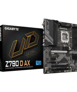 Gigabyte Z790 D AX Intel LGA 1700 ATX Motherboard, 4x DDR5 ~192GB, 2x PCI-E x16, 3x M.2, 4x SATA, 6x USB 3.2, 2x USB-C,2x USB 2.0