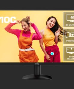 AOC 27' 4K Monitor U27B35  27' IPS, 3840Ã—2160 @ 60Hz, 4ms response, 300 cd /mÂ² brightness, 125% sRGB, 1.07B colors, HDMI and DP inputs, tilt stand