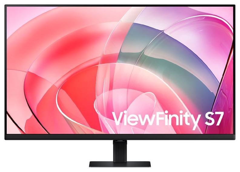 Samsung ViewFinity S7 27' 4K UHD IPS Monitor 3840x2160 16 9 5ms PiP HDR10 DP HDMI USB-A Tilt VESA Eye Saver Mode Flicker Free Black 3YR WTY
