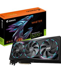 Gigabyte AORUS GeForce RTXâ„¢ 5070 Ti MASTER 16G, 2670 MHz, CUDA 8960, 28 Gbps, GDDR7, 256 bi,t PCI-E 5.0, PSU 750W, DisplayPort 2.1b x3 HDMI 2.1b x1