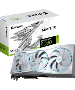 Gigabyte AORUS GeForce RTXâ„¢ 5080 MASTER ICE 16G, 2805 MHz, CUDA 10752, 30 Gbps, GDDR7, 256 bit, PCI-E 5.0, PSU 850W, DisplayPort 2.1b x3 HDMI 2.1b x1