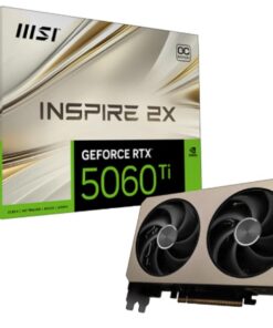 MSI nVidia GeForce RTXâ„¢ 5060 Ti 8G INSPIRE 2X OC, PCI ExpressÂ® Gen 5 x 16, Boost  2617 MHz, CUDA 4608 Units, 8GB GDDR7, HDMIâ„¢ x 1