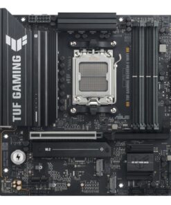 ASUS AMD B650EM TUF GAMING B650EM-E WIFI (AM5) Micro-ATX Motherboard, DDR5(3x), 8+2+1 Power Stages, PCIe 5.0, 3x M.2, Front USB-C, 2.5Gb LAN, Wi-Fi 6E