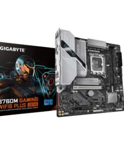 Gigabyte B760M GAMING WIFI6 PLUS GEN5 Intel LGA 1700 m-ATX Motherboard, 2xDDR5 ~128GB, 1xPCI-E x16, 1xPCI-E x1, 2xM.2, 4xSATA, 5xUSB 3.2, 2xUSB 2.0