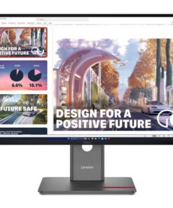 LENOVO ThinkVision P27QD-40 27' QHD Monitor IPS 2560x1440 16 9 Height Adjustable Tilt Swivel Pivot Daisy Chain 140W PD DP HDMI USB-C Hub LAN VESA