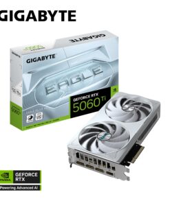 Gigabyte GeForce RTXâ„¢ 5060 Ti EAGLE OC ICE 8G, 2617 MHz, 28 Gbps, GDDR7, 128 bit, PCI-E 5.0, ATX, PSU 650W, DisplayPort 2.1b *3, HDMI 2.1b *1