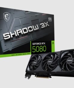 MSI nVidia GeForce RTXâ„¢ 5080 16G SHADOW 3X OC, Boost  2640 MHz, 16GB GDDR7, DisplayPort x 3, HDMIâ„¢ x 1,